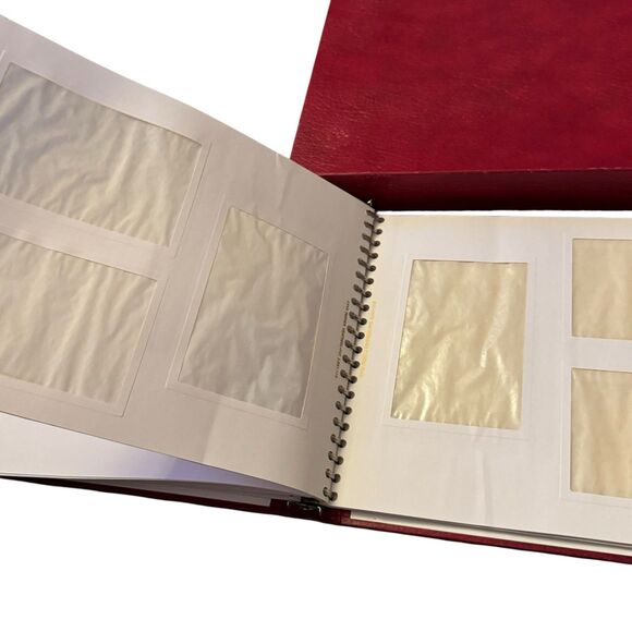New Parker Photo Album Heat Seal Pages Unused Great Shape And Box Red - Picture 8 of 12